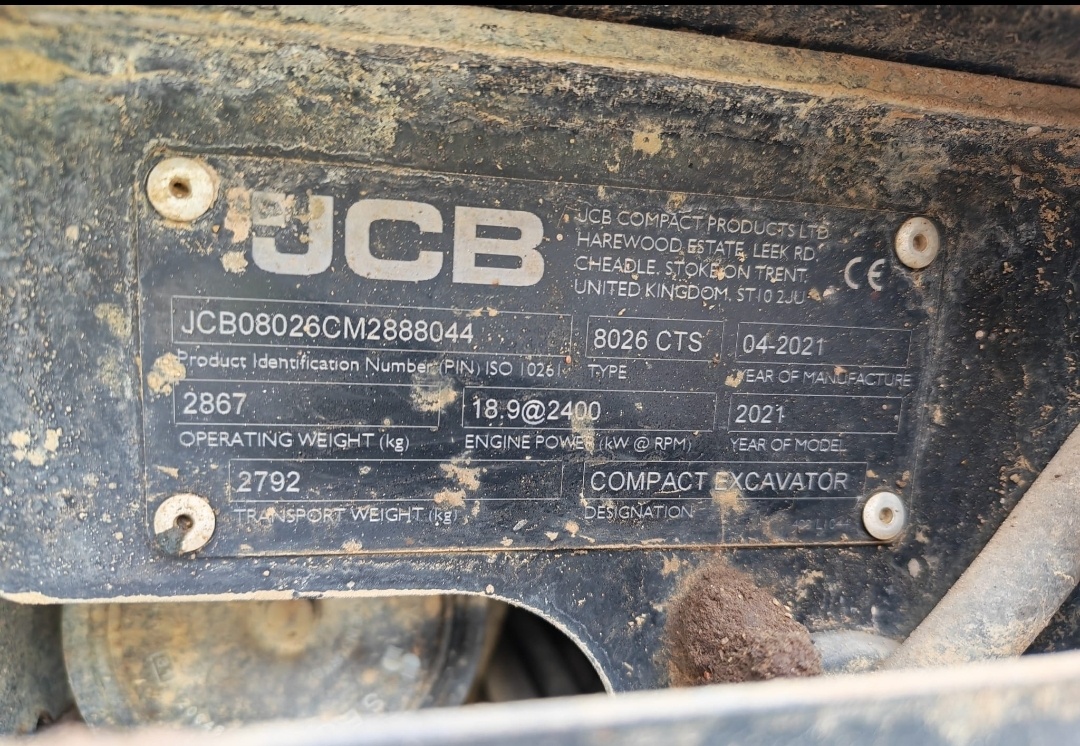 Minibagr bagr Jcb 8026 - 4