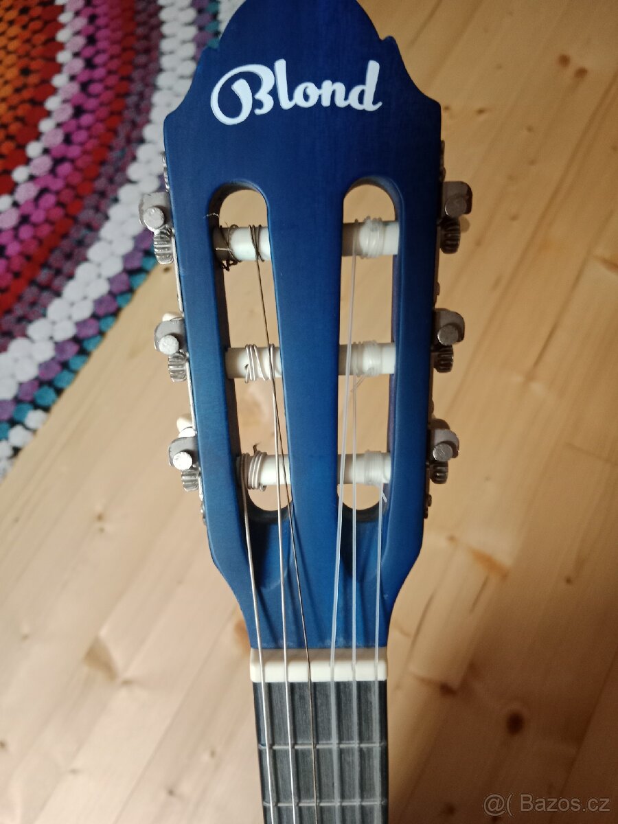 Kytara klasická modrá BLOND CL-34 BL 3/4 velikost - 4