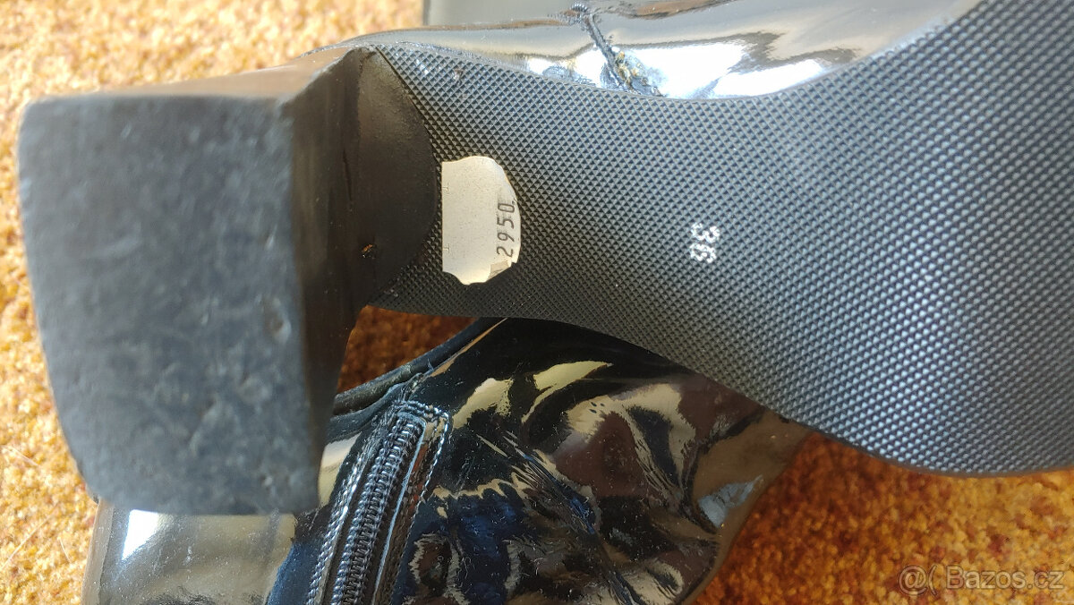 Dámské kožené kozačky - nové - nikdy nenošené - 4