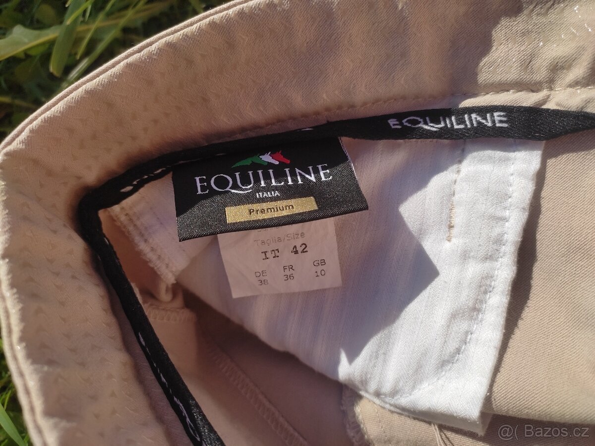 Světle béžové rajtky Equiline X-grip - 4