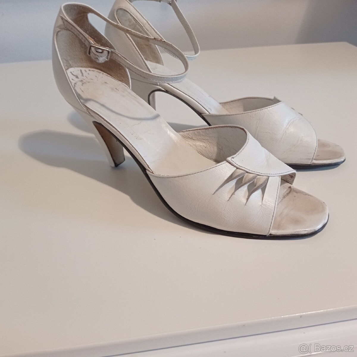 Prodám dámské kožené boty bílé - 4