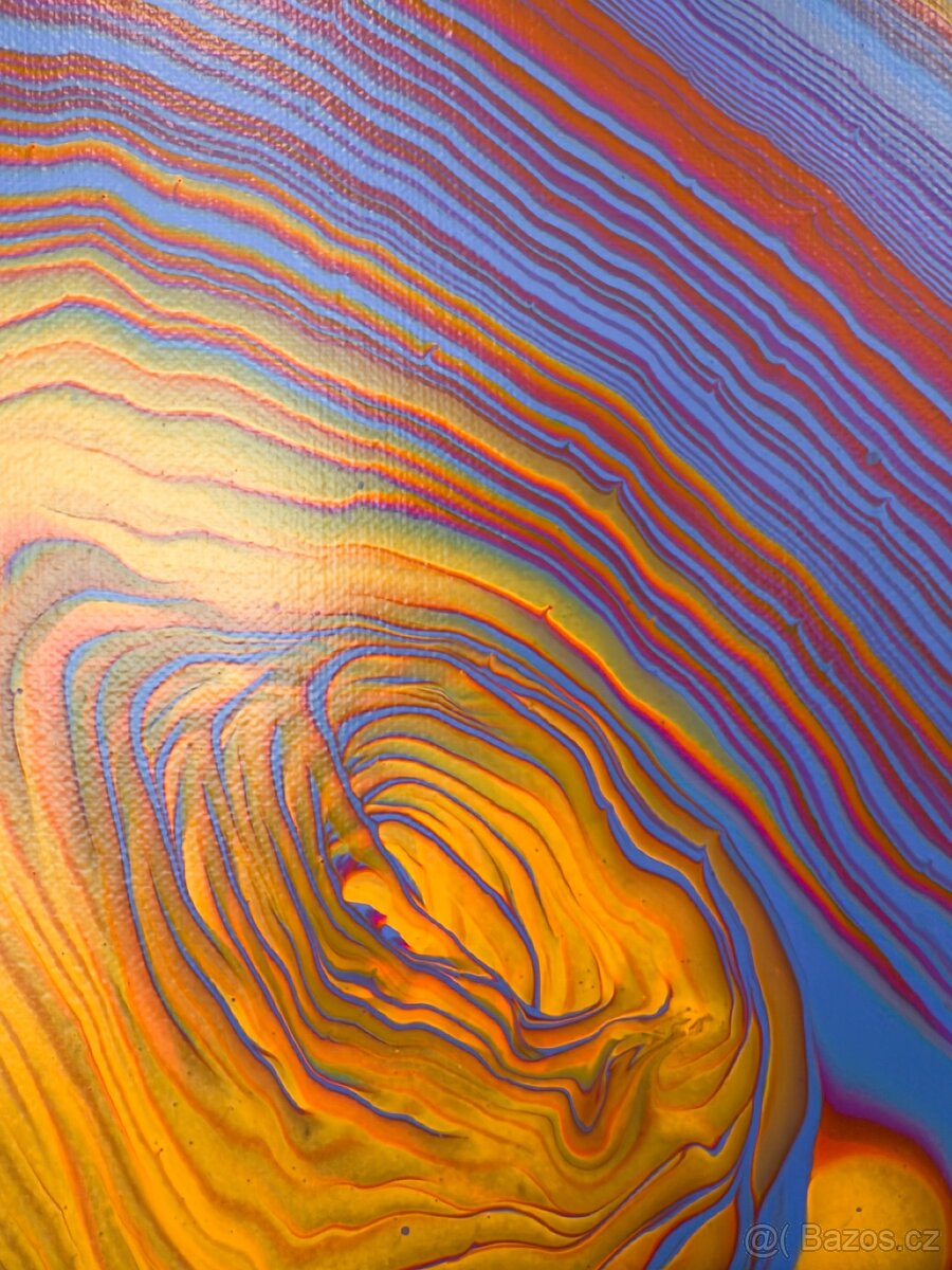 Akrylové obrazy - tekuté emoce, jméno Hra - 4