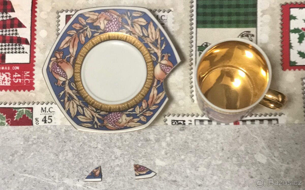 Keramická sada šesti hrnků a podšálku od ATELIÉR LESOV - 4