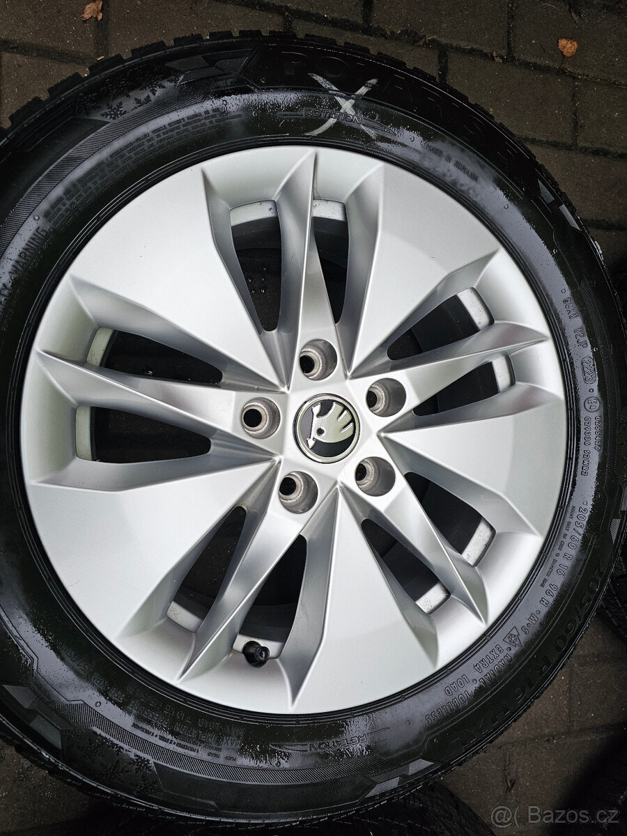 ALU zimní kola Twister orig Škoda 5x112 Octavia IV R16 5E3 - 4