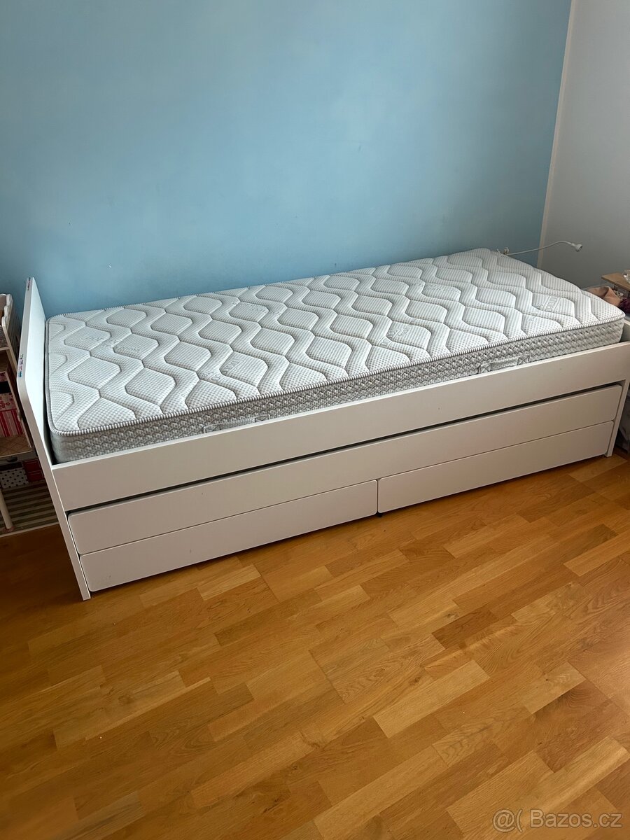 Prodam rozkladaci postel s matraci - 4