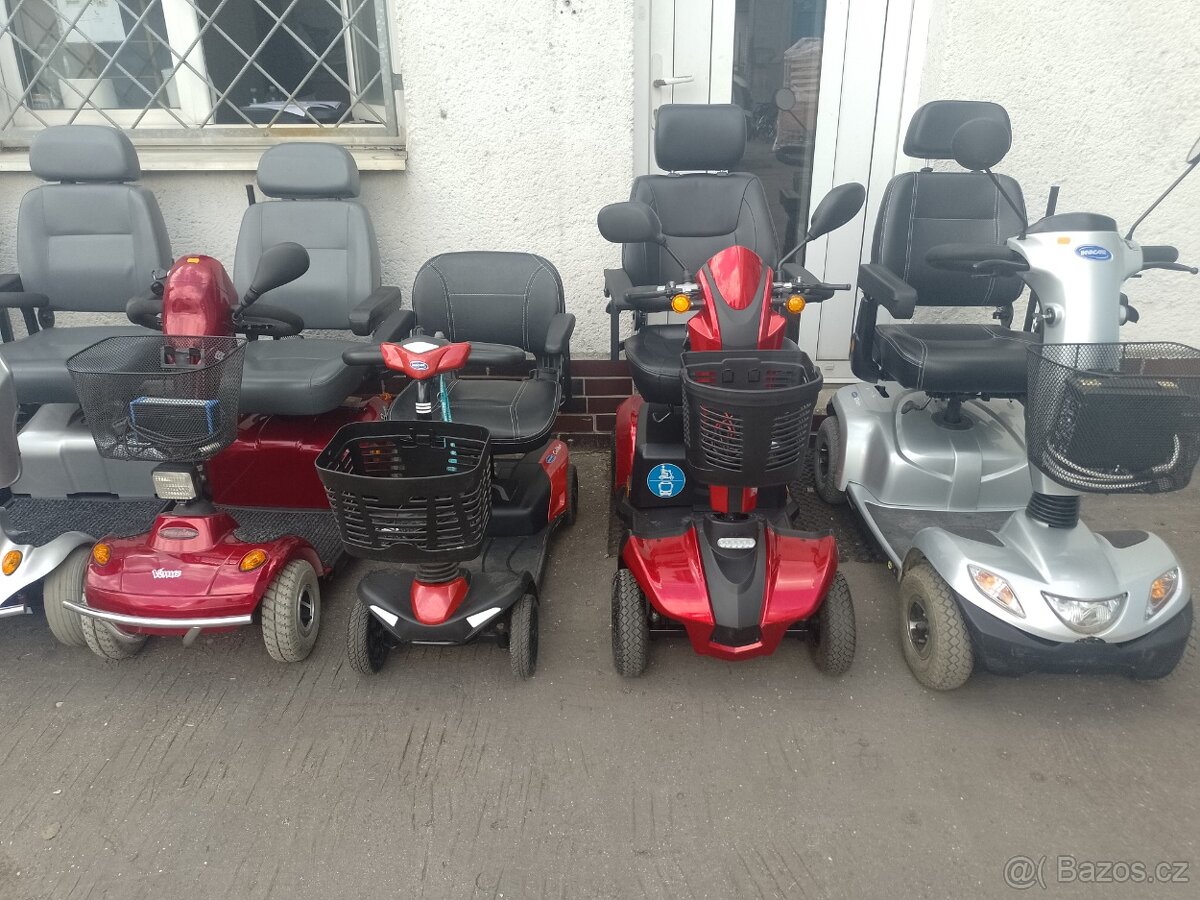 Elektrický invalidní skútr, TOP STAV, BEZ ŠKRÁBANCŮ - 4