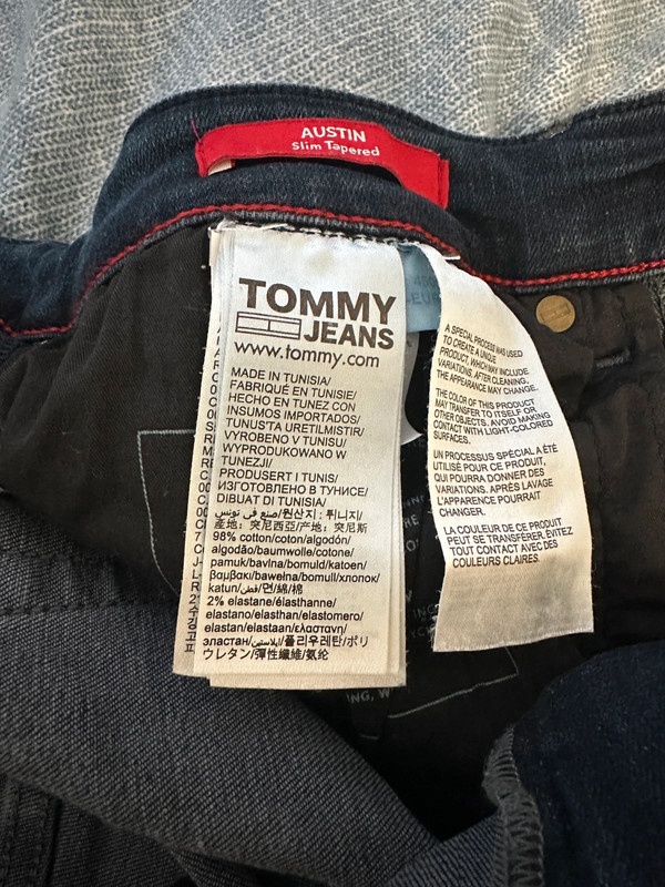 Džíny Tommy Jeans Austin Slim Tapered - 28/34 - Tmavě modré - 4