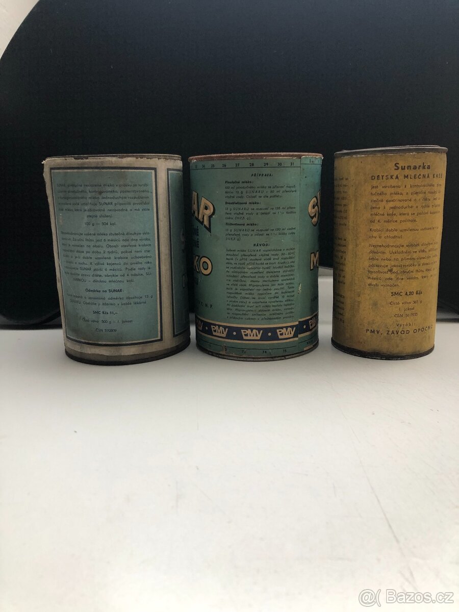 Plechovky Sunarka, Sunar, kojenecké lahve, kočárky - 4