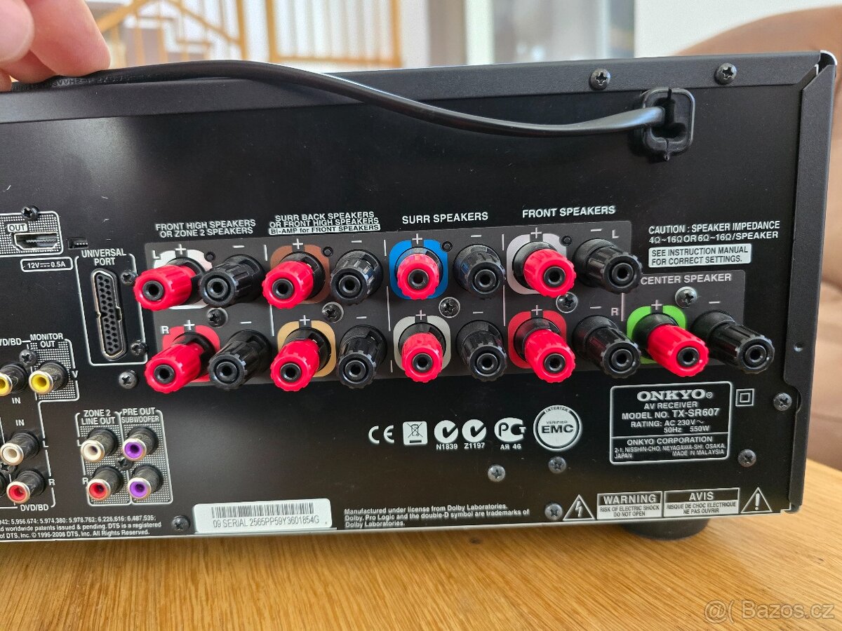 Prodám receiver Onkyo TX-SR607 – výborný stav, plně funkční - 4