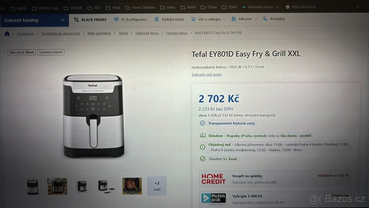 Horkovzdušná Fritéza Tefal - 4