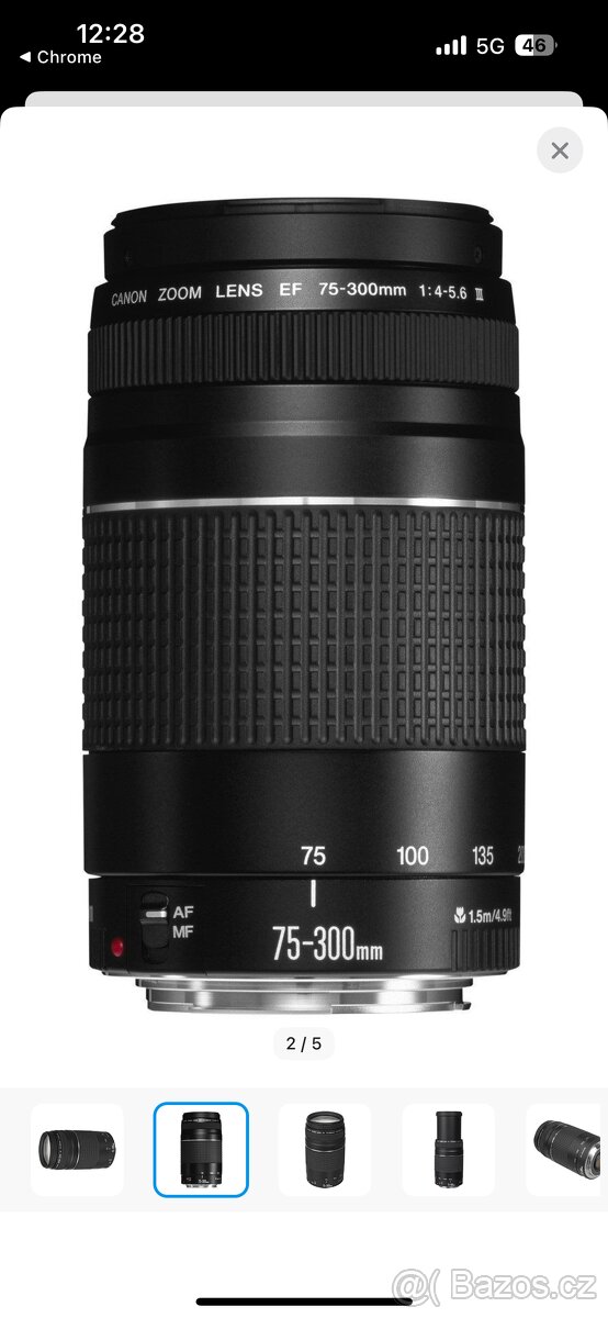 Canon EF 75-300mm f/4.0 - 5.6 III Zoom - 4