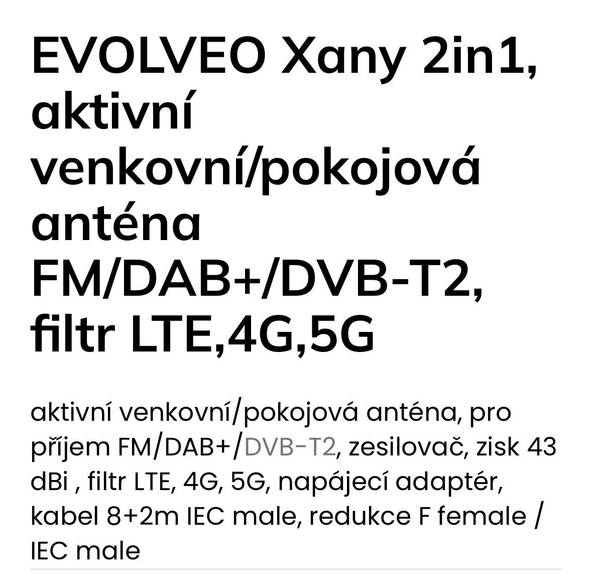 TV Anténa Evolveo Xany 2in1 - 4