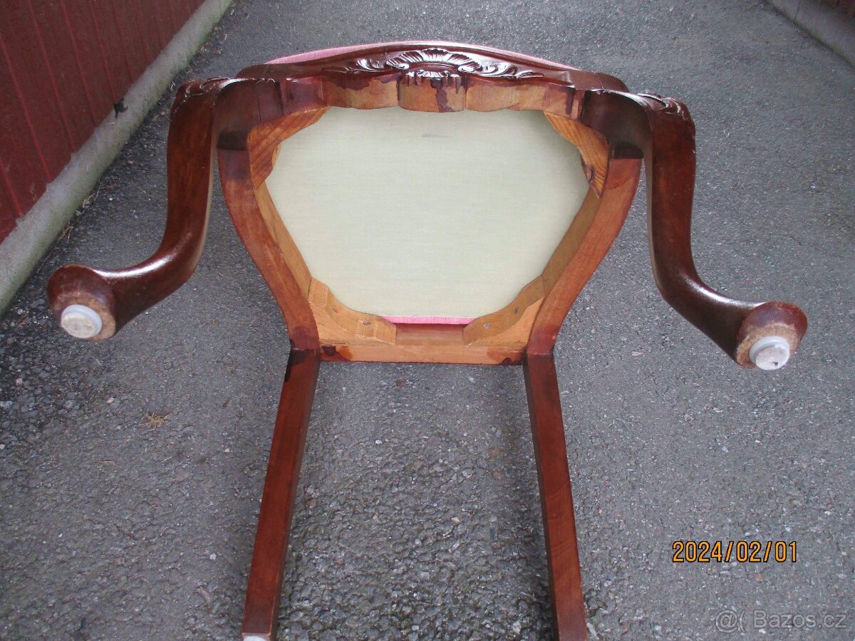 2 x zidle rokoko styl - AKCE - 4