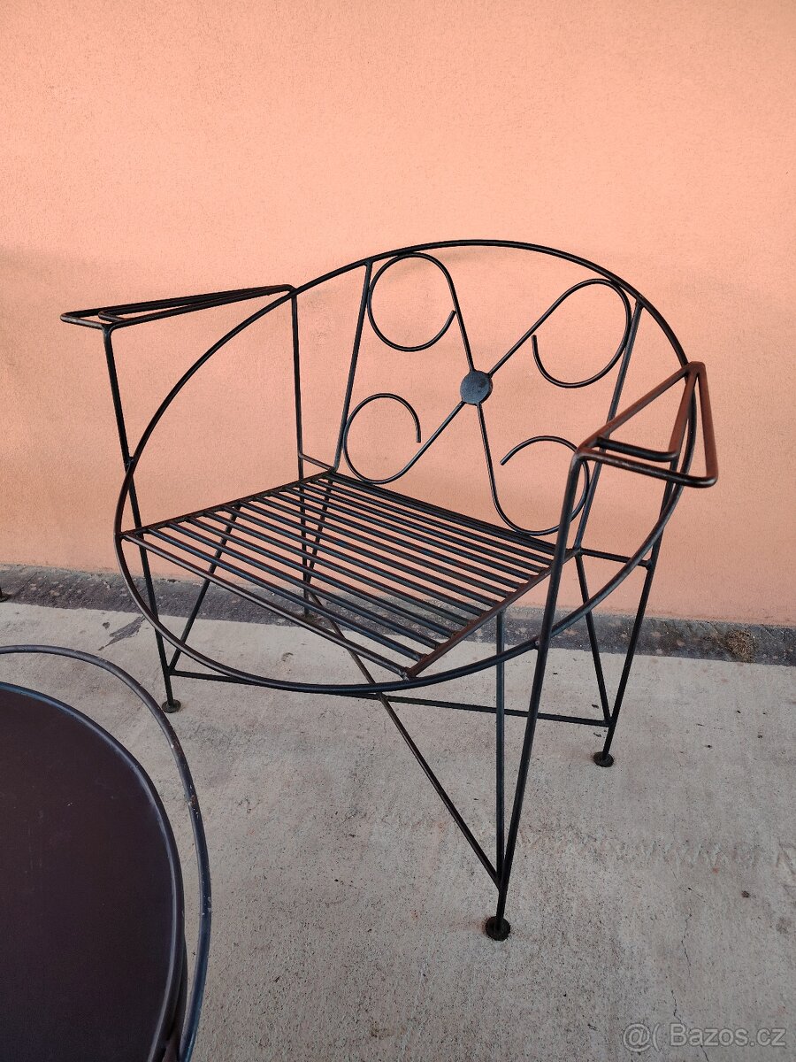 Zahradní ocelový set nábytku. - 4