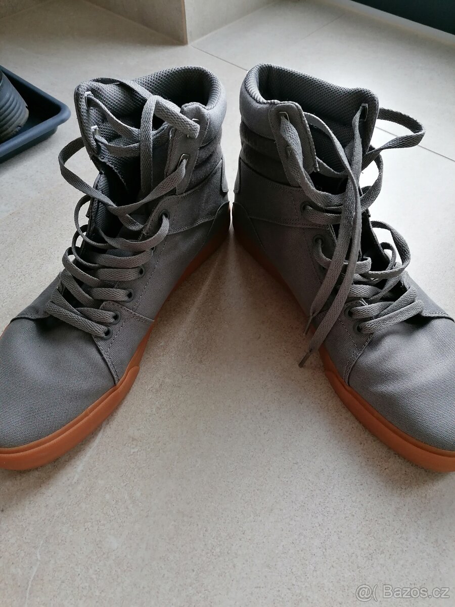 Pánské boty Supra aluminium šedá - 4