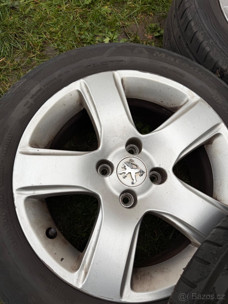 Originál letní alu kola Peugeot 4x108 205/55R16 - 4