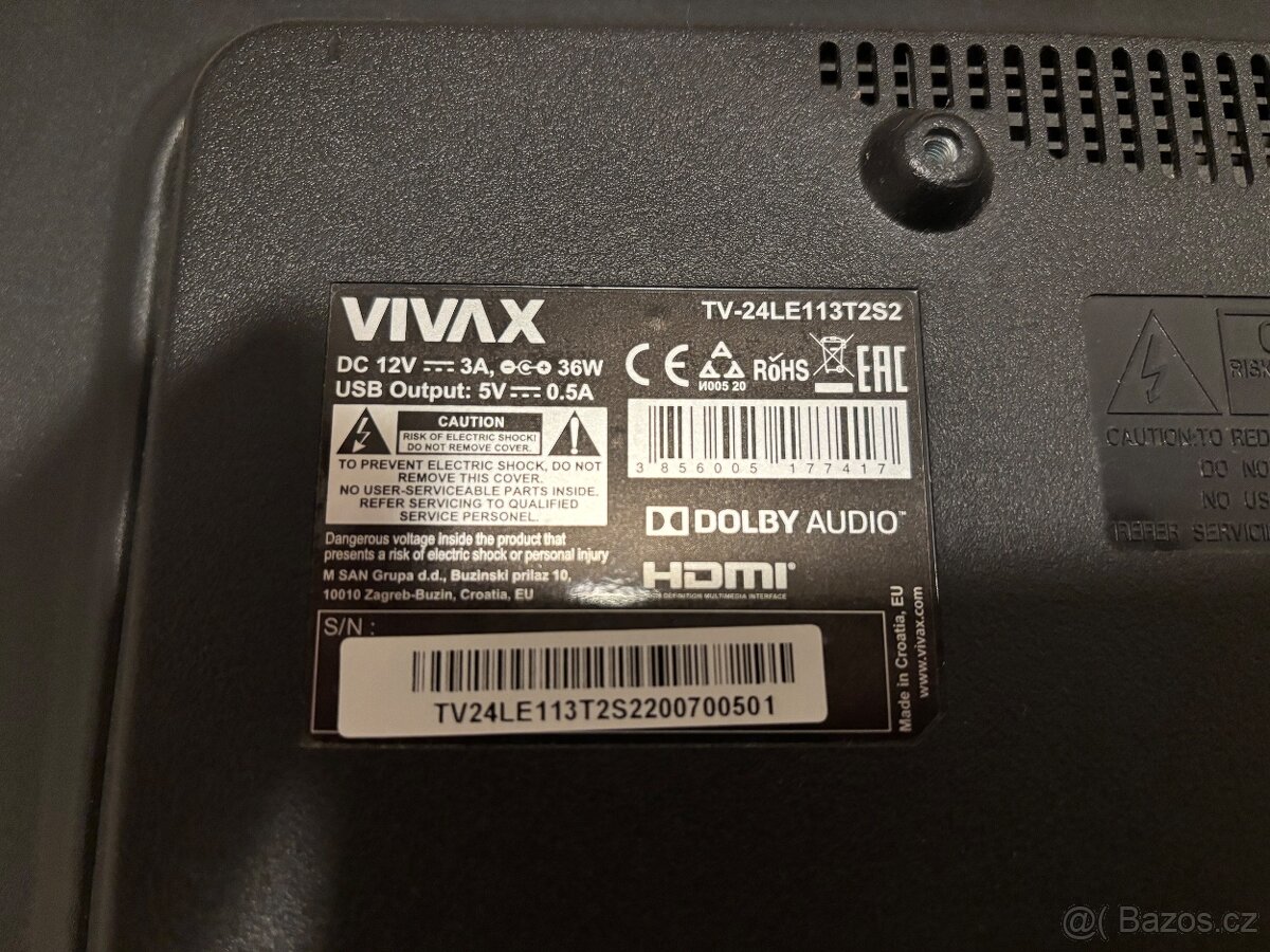 Tv dvbt 2, 24", 60 cm - 4