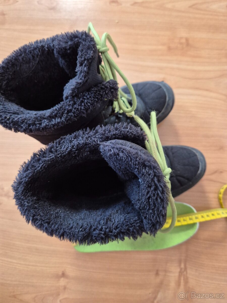 Zimní boty loap v.35 sněhule černo zelené - 4