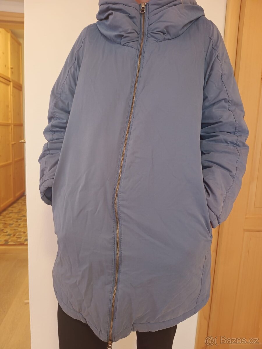 těhotenská nosící zimní bunda kabát - 4