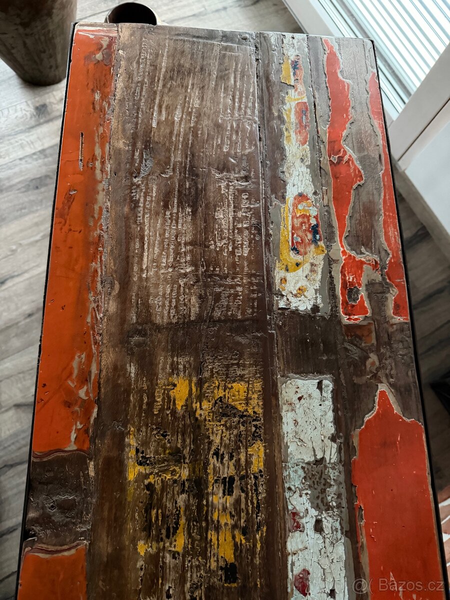 Designovy Konzolovy stolek- industrialni styl - 4