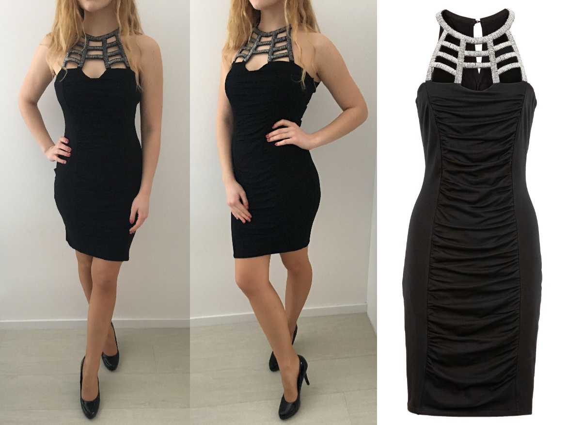 Společenské šaty Rainbow, vel. S/M - 4