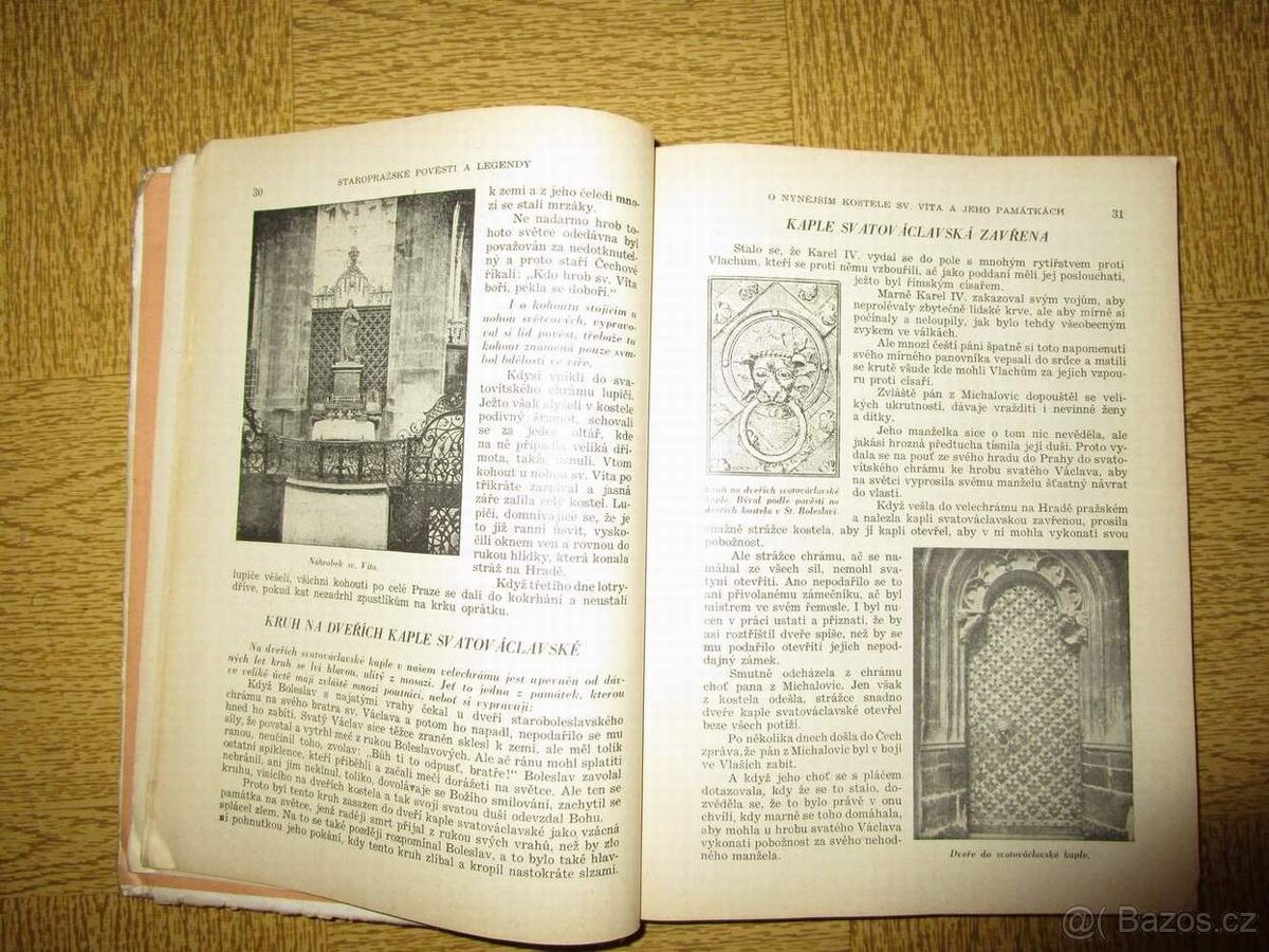 STAROPRAŽSKÉ POVĚSTI A LEGENDY druhé vydání 1947. J. Košnar. - 4