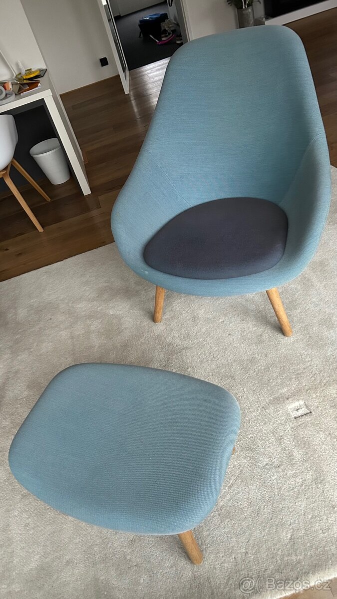 Křeslo s podnožkou Hay - 4