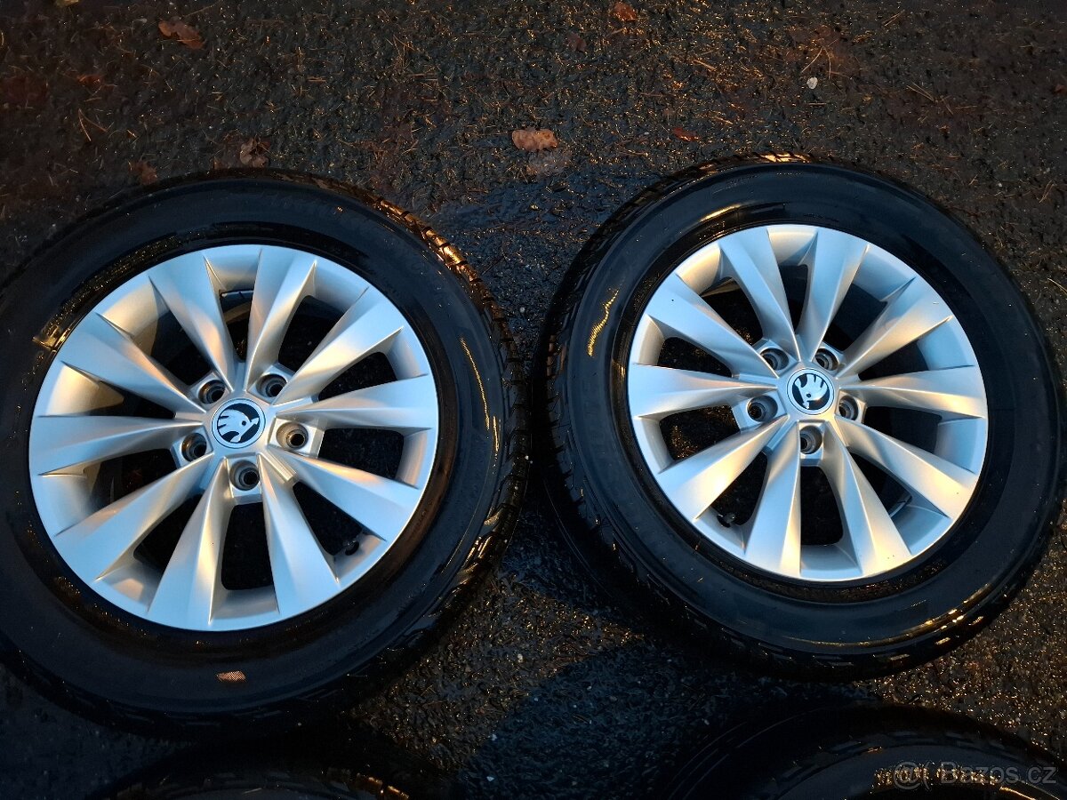 Alu kola 16" Škoda Castor 5x112 s pneu 215/60R16 - 4