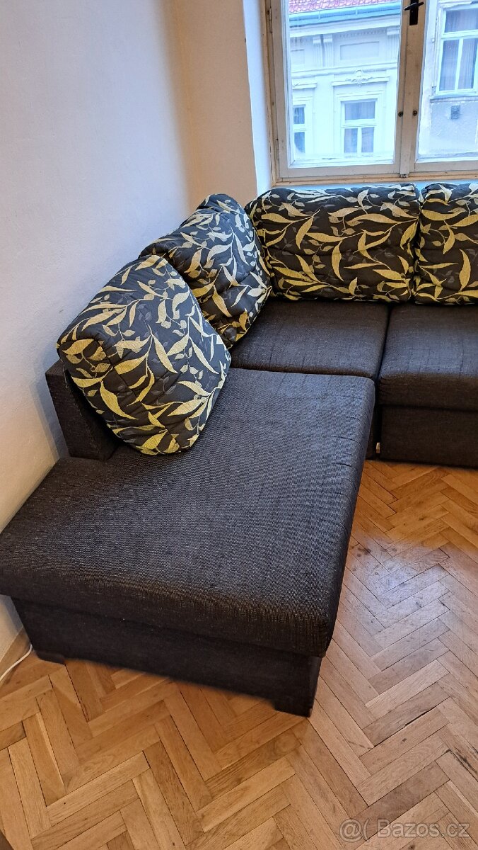 Rohový rozkládací gauč - 4