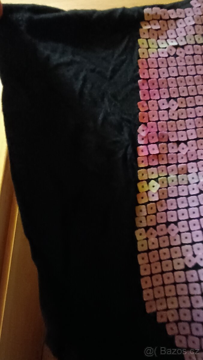 Černá tunika s květem vel XXL nová - 4