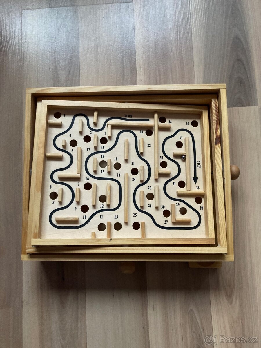 Dřevěná hra labyrint - 4