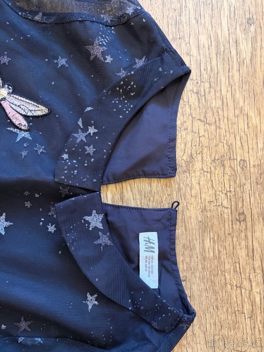 Zdobené šaty H&M vel. 140 - 4