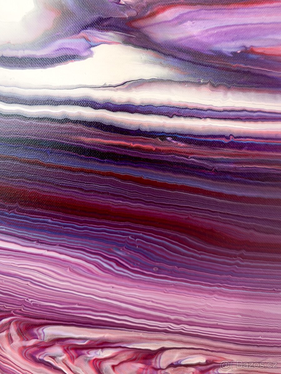 Akrylové obrazy - tekuté emoce, jméno Kámen - 4