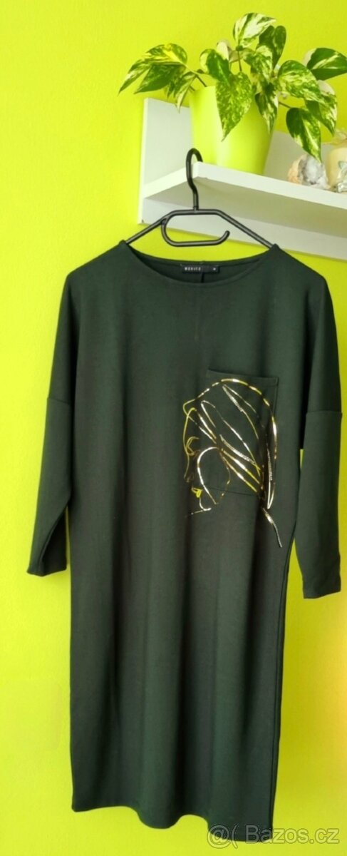 Dámské šaty se zlatým motivem - 4