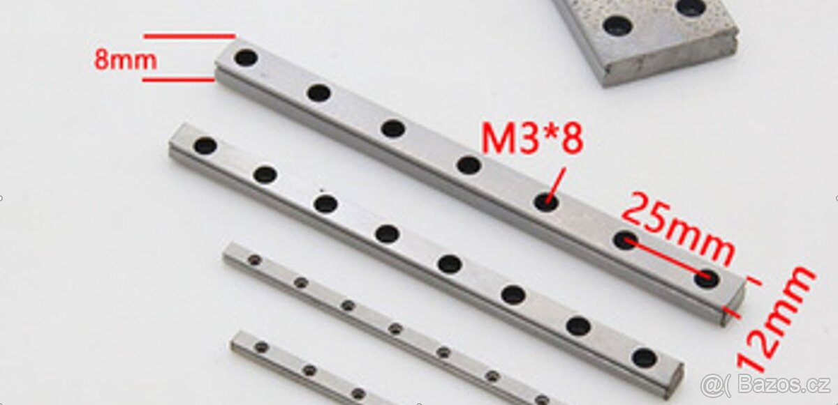 Lineární vedení 7-12mm - 4