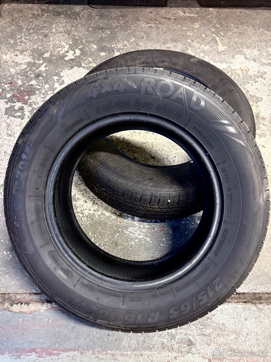 Zimní kola 215/65 R16 disk 5x114,1 střed 67mm - 4