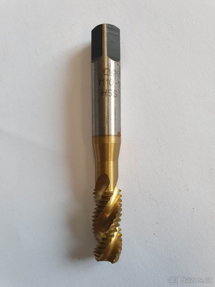 Závitník strojní M10 rychlořezný titan - 4