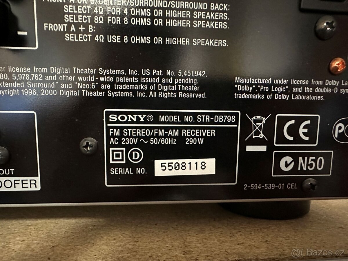 AV receiver Sony STR-DB798 - 4
