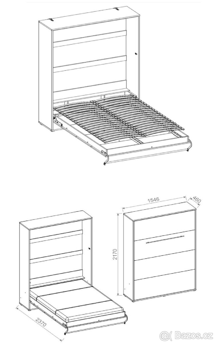 Skříňová postel - 4