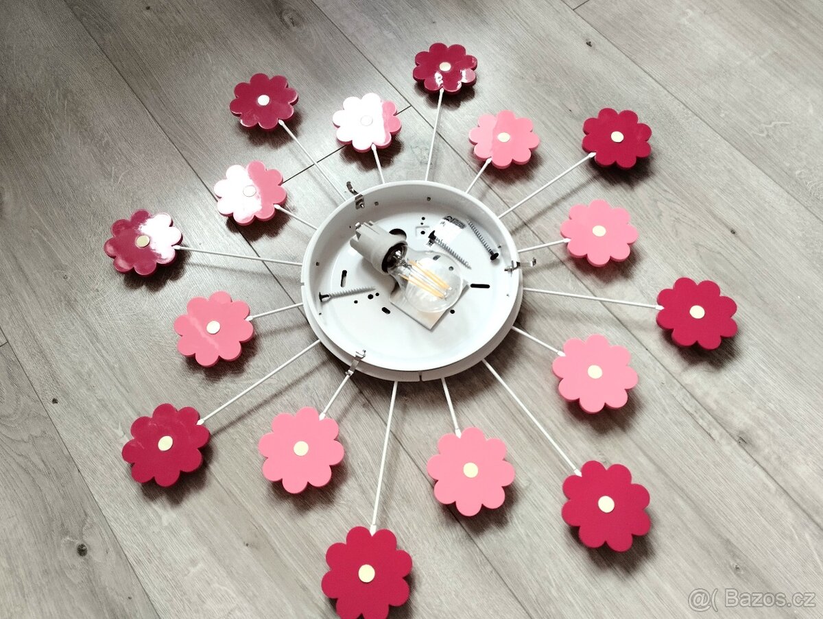 Dětské stropní svítidlo s kytičkama - 4