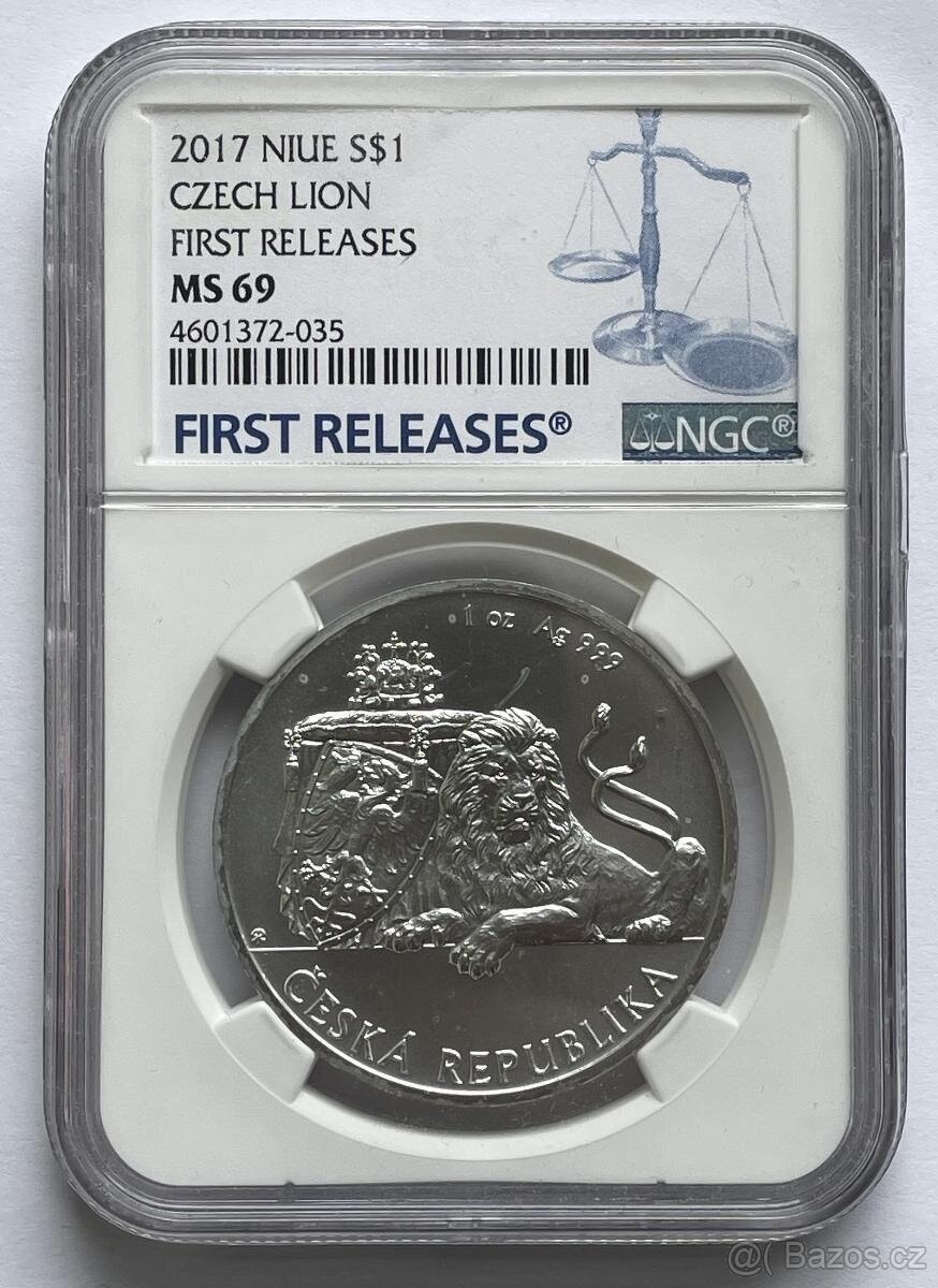 Český lev 2017 1oz první ročník NGC69 - 4