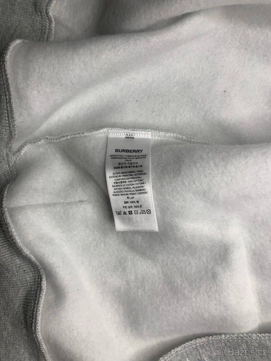 Burberry Mikina šedá - 4