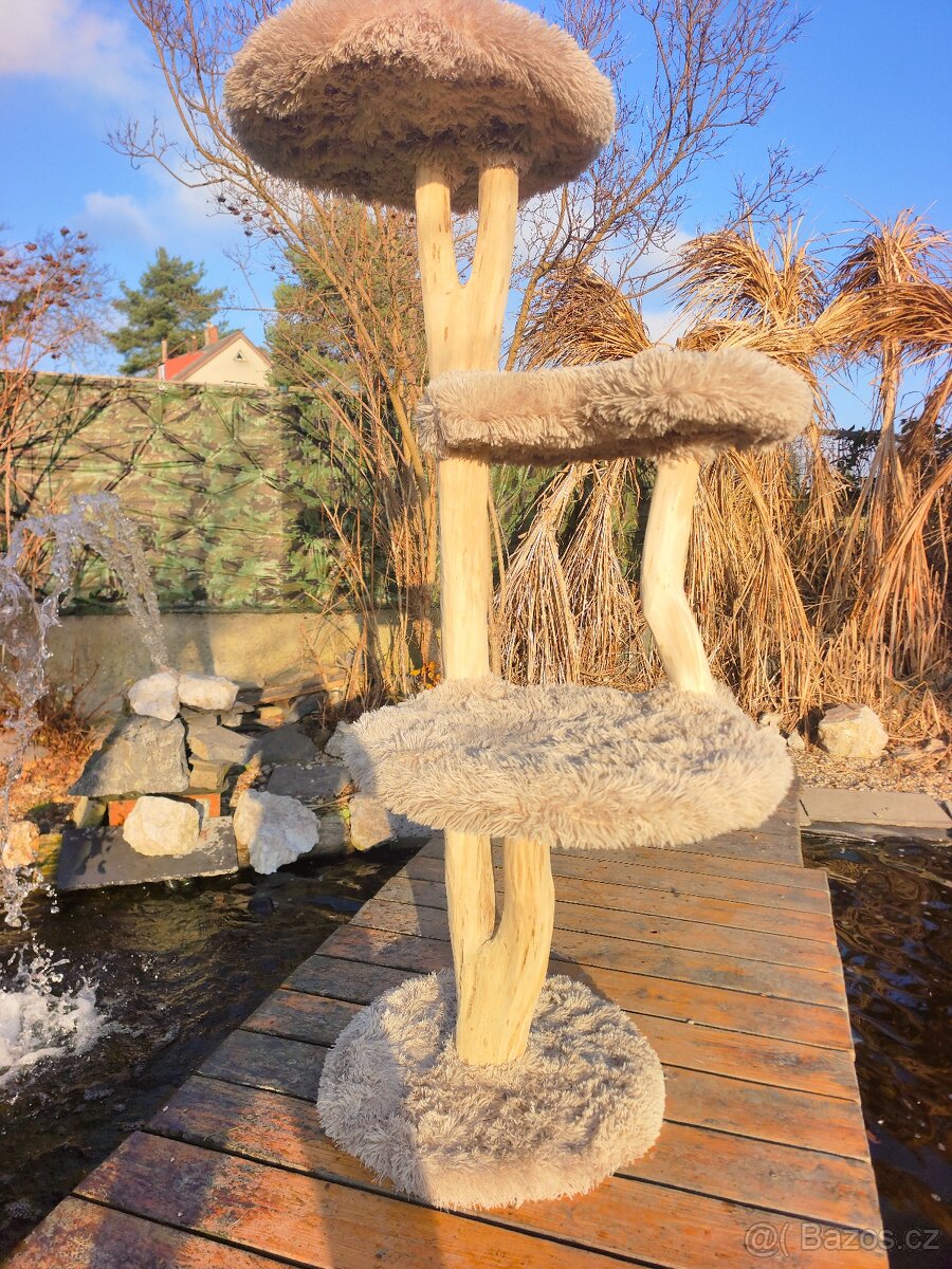 Kočičí strom škrabadlo odpočívadlo pro kočky sleva do Vánoc - 4