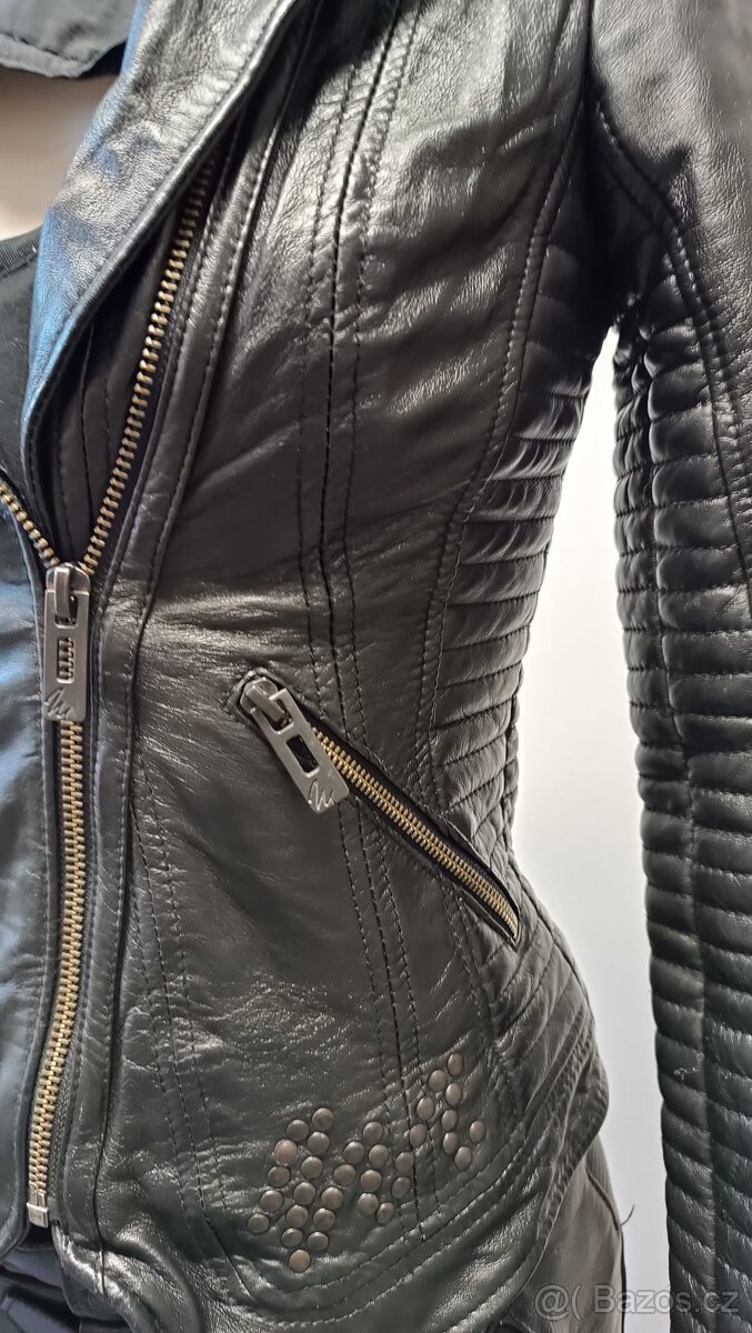 Kožená bunda vel. S - 4