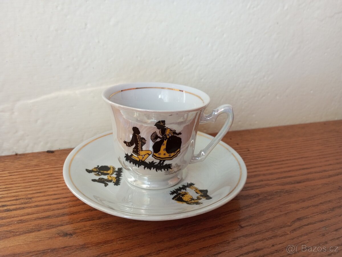 Perleťový porcelánový servis - 4