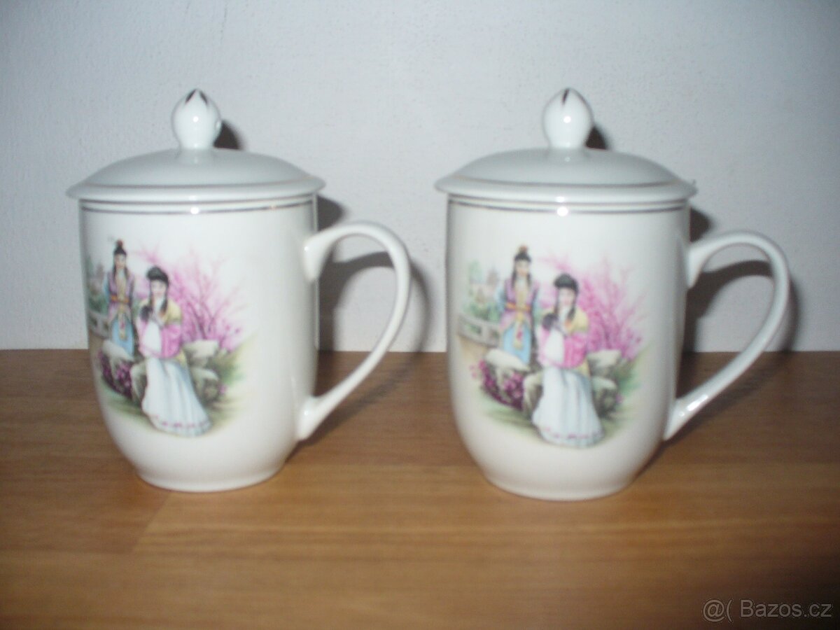 Retro hrnečky,hrnky se jmény a čínské - 4