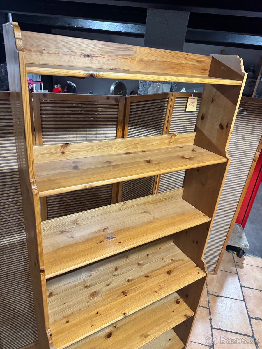 Dřevěná knihovna-regál IKEA Leksvik - 4