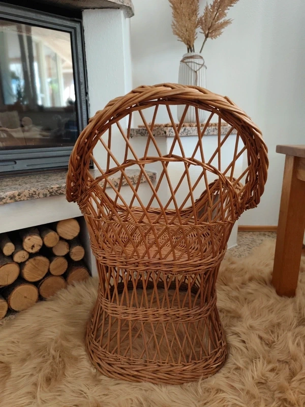 Dětské proutěné křeslo v boho stylu - 4