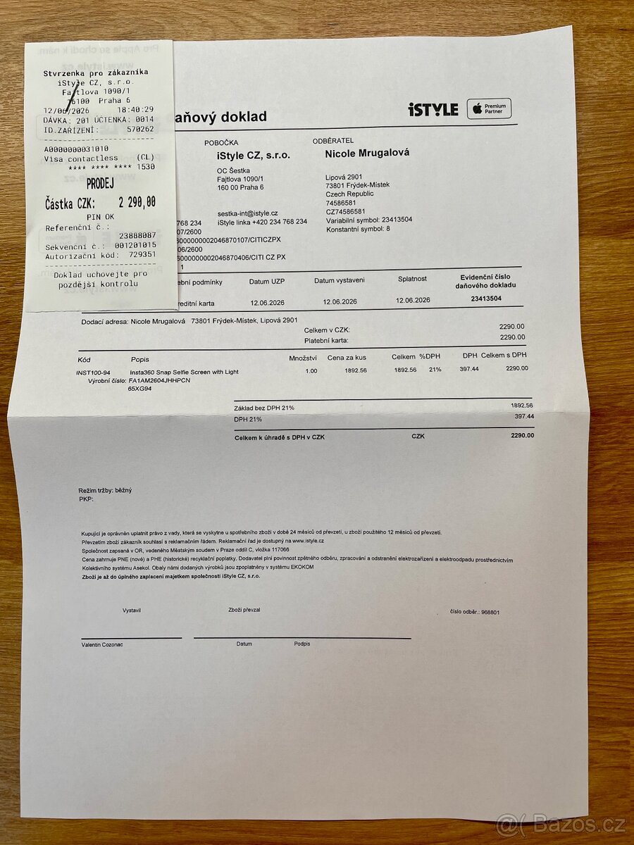 Insta 360 Snap: Selfie screen s osvětlením - 4