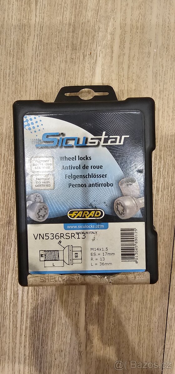 Bezpečnostní šrouby M14x1,5 - 4